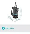 Насос заглибний для брудної води GARDENA 20000 Basic (09017-47.000.00) - 2