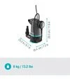 Насос погружной для чистой/грязной воды GARDENA 20000 Basic 2в1 (09018-47.000.00) - 2
