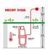 Вибрационный насос HECHT 3166, 600 Вт - 3
