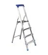 Стрем&#039;янка алюмінієва Flora, 4 сходинки, 1,38м (5036624) - 7