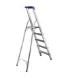 Стремянка алюминиевая Flora, 5 ступенек, 1,59м (5036634) - 5