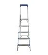 Стремянка алюминиевая Flora, 5 ступенек, 1,59м (5036634) - 8