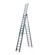 Лестница раскладная ELKOP трехсекционная 4,0-9,45 м с металлической растяжкой (VHR Р 3*15) - 1