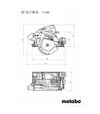 Дисковая (циркулярная) пила аккумуляторная Metabo KS 18 LTX 66 BL + FS 160, без АКБ и ЗУ (691194840) - 2