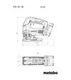 Электролобзик аккумуляторный Metabo STB 18 L 90, кейс, без АКБ и ЗУ (601048840) - 3