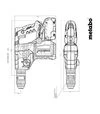 Перфоратор аккумуляторный Metabo KH 18 LTX BL 28 Q Set ISA, 2x5,5 А*Год, кейс (601715930) - 2