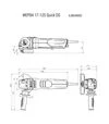Угловая шлифмашина Metabo WEPBA 19-125 Q DS M-Brush, 1900 Вт, педальный выключатель (613114000) - 3