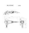 Угловая шлифмашина Metabo WE 24-230 MVT, 2400 Вт, плавный пуск (606469000) - 2