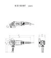 Угловая шлифмашина Metabo W 26-180 MVT, 2600 Вт, без фиксации выключателя (606473260) - 2