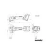Угловая шлифмашина аккумуляторная Metabo W 18 L BL 9-125, без АКБ и ЗУ (602374860) - 2