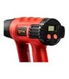 Строительный фен GTM HG2000EM, 80-600&deg;С, 300/500 л/мин, с LCD-дисплеем - 2