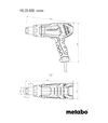 Будівельний фен Metabo HG 20-600, 2000 Вт, 80/500 &deg;C (602066000) - 3