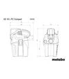 Пылесос строительный аккумуляторный Metabo AS 18 L PC Compact, 18 В, без АКБ и ЗУ (602028850) - 2