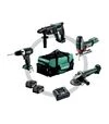 Набор аккумуляторного инструмента Metabo Combo Set 4.1.4 18В BS+KH+W+STA (685232000) - 1
