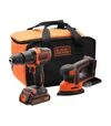 Набор аккумуляторных инструментов BLACK+DECKER BCK23S1S, BDCHD18 + BDCDS18, сумка (BCK23S1S) - 1