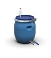 Бочка для бродіння Litolan 45 л, з S-подібним клапаном та краном 1/2" з нержавіючої сталі (296482) - 1