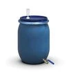 Бочка для бродіння Litolan 130 л, з гідрозатвором та краном 1/2" з нержавіючої сталі (27644М) - 1
