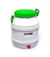 Бідон харчовий Європласт 45 л, з пластиковим краном, зелена кришка (173312) - 1