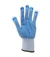 Перчатки трикотажные Sigma с точечным ПВХ покрытием, размер 8, 12 пар (9442411) - 3