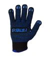 Перчатки трикотажные Sigma Оптима с точечным ПВХ покрытием, размер 10, 12 пар (9442531) - 4