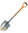 Лопата штикова Flora Американка  з пластиковою ручкою 295×220×1050мм, 1,9кг (5045754) - 1