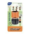 Коннектор Claber &quot;Максимальный поток&quot; 3/4&quot; для поливочного шланга (96470000) - 1