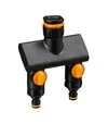 Тройник для крана Fiskars Comfort на 2 выхода, с клапанами (1070577) - 1