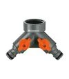 Розподілювач GARDENA 2-канальний, 3/4" (00938-20.000.00) - 2