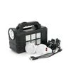 Фонарь переносной GD-8077, Solar charging, 1+1 режим, черный (GD-8077) - 1