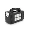 Фонарь переносной GD-8077, Solar charging, 1+1 режим, черный (GD-8077) - 4