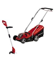 Аккумуляторная газонокосилка + триммер Einhell PXC GE-CM 18/33 Li Set (3413262)