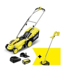 Газонокосарка акумуляторна Karcher LMO 18-33 Battery, 18 В, 33 см, 35–65 мм, травозбірник 35 л (9.612-112.0)