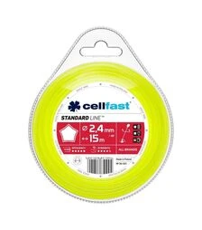 Леска для триммера Cellfast, звездочка 3 мм, 15 м (35-022)