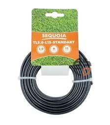 Волосінь для тримера SEQUOIA TL3,0-L15-Standart кругла 3,0 мм, 15 м