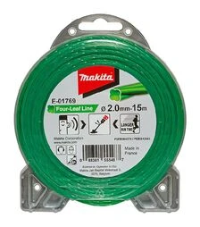Леска для триммера Makita 2,0мм/15м, клевер (E-01769)
