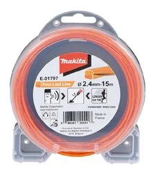 Леска для триммера Makita 2,4мм/15м, клевер (E-01797)
