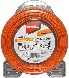Леска для триммера Makita 2,4мм/30м, клевер (E-01806)