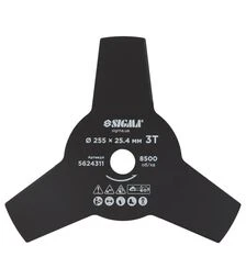 Нож для триммера Sigma Ø255×25,4мм, 3Т (5624311)