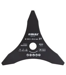 Нож для триммера Sigma Ø255×25,4мм, остроконечный 3Т (5624351)