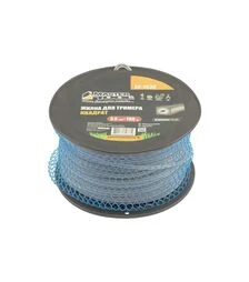 Волосінь для тримера MASTERTOOL квадратна, армована, 3 мм, 108 м котушка (19-1930)