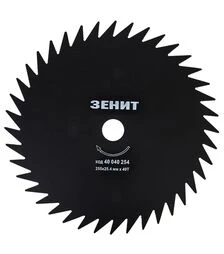 Диск для тримера Зеніт 255х25.4 мм, 40 зубців (40040254)