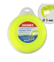 Волосінь для тримера Зеніт кручений квадрат 3,0 мм, 73 м (40530073)
