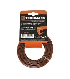 Волосінь для тримера Tekhmann квадрат 2,4 мм, 15 м (T.40624015)