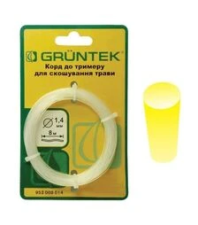 Волосінь для тримера GRUNTEK, 1,4 мм, 8 м (953008014)