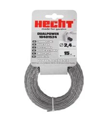 Волосінь для тримера HECHT 2,4 мм, 15 м, квадратна (HECHT10401524)