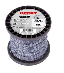 Волосінь для тримера HECHT 2,4 мм, 60 м, квадратна (HECHT10406024)