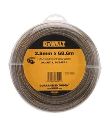 Леска для триммера DeWALT Ø2,5 мм, 68,7 м, витая (DT20652)