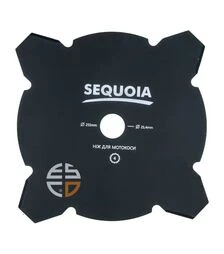 Нож для триммера SEQUOIA Ø255х25,4 мм, 1,6 мм, 4-зубчатый (GB4-255)
