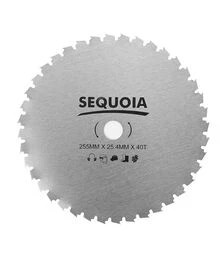Нож для триммера SEQUOIA Ø255х25,4 мм, 1,3 мм, 40-зубчатый, с напайками (GB40A-255-PRO)