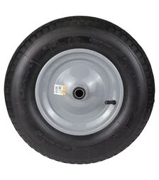 Колесо для тачки Flora пневматичне 15", 4,00-8, 380×92мм вісь Ø16мм довжина 103мм (5057554)